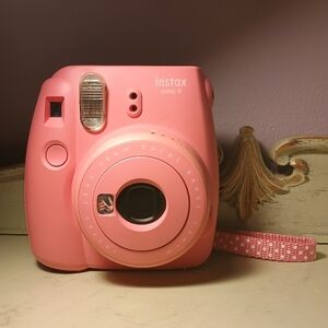 Instax Mini 9 Pink Camera and Accessories